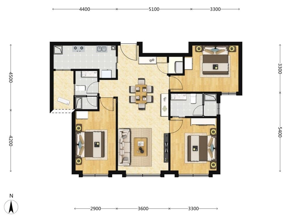 御林湾建面119户型图