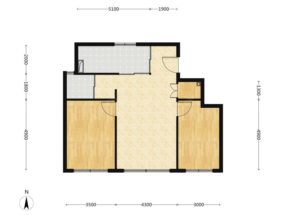 中海中旅翠湖玖章建面101户型图