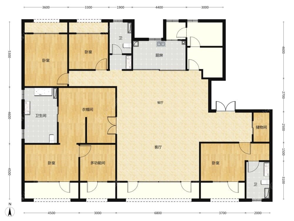 中海·萬吉玖序建面291户型图