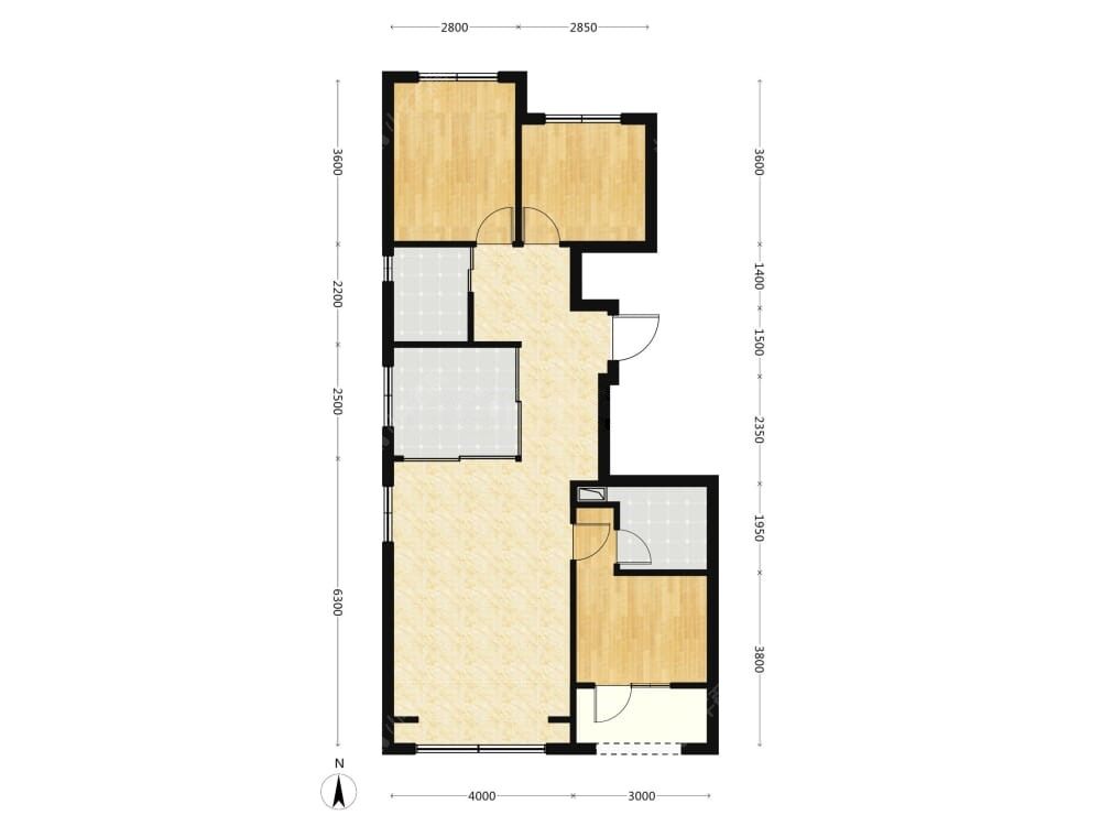 中海朝阳ONE建面102户型图
