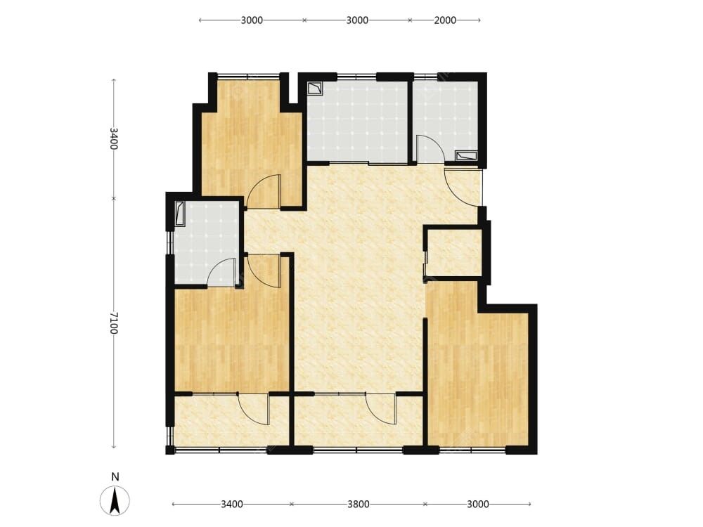 中建云境建面110户型图