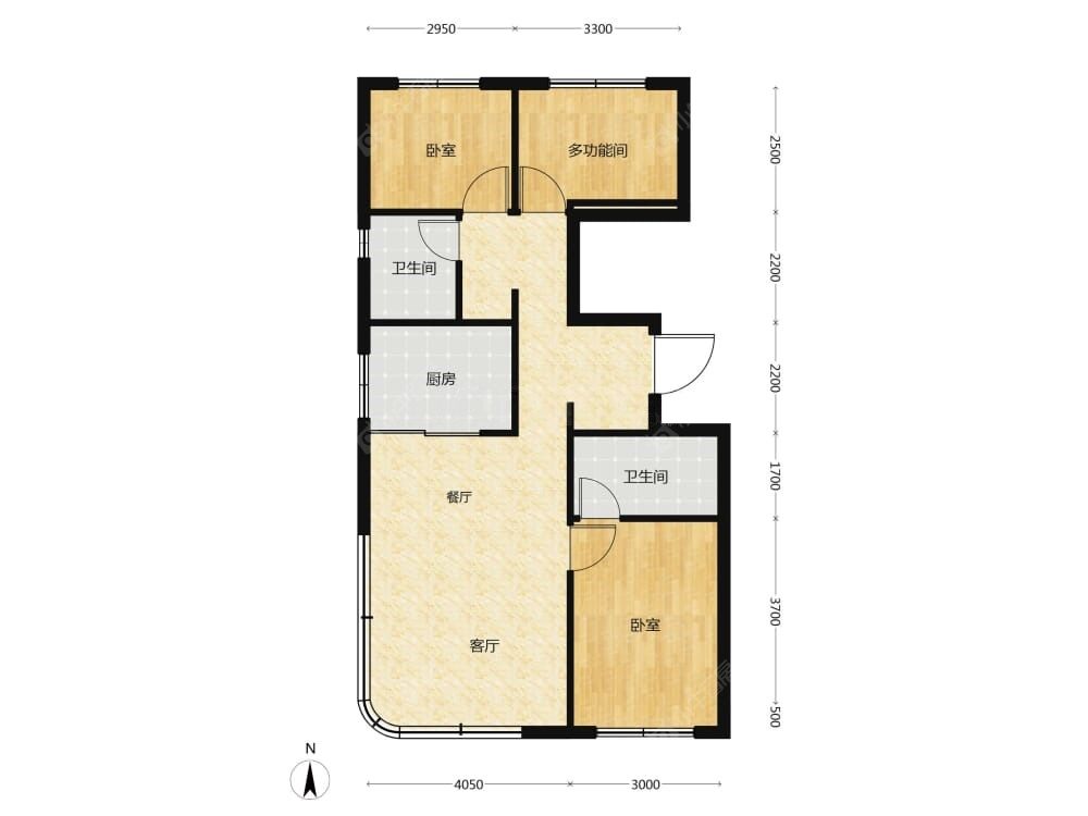 中建和颂九里建面105户型图