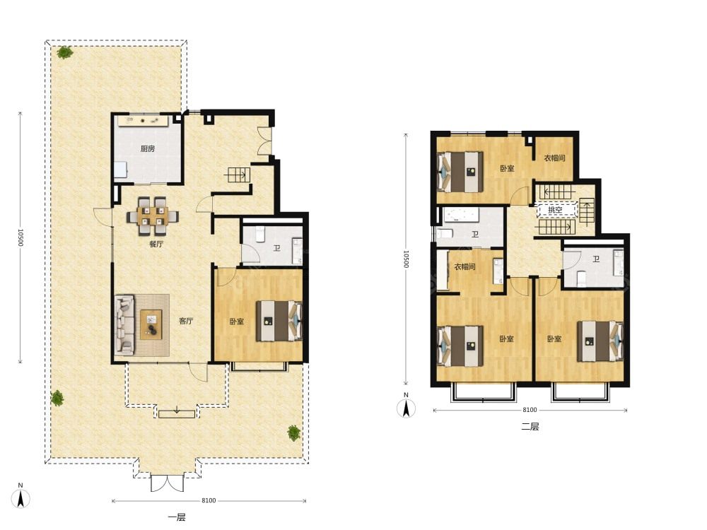 玖瀛府建面177户型图