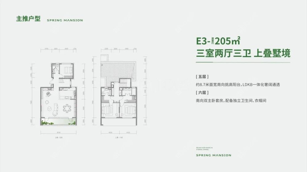 兴创沐春墅建面205户型图