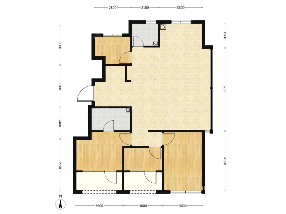京能西贤府建面125户型图