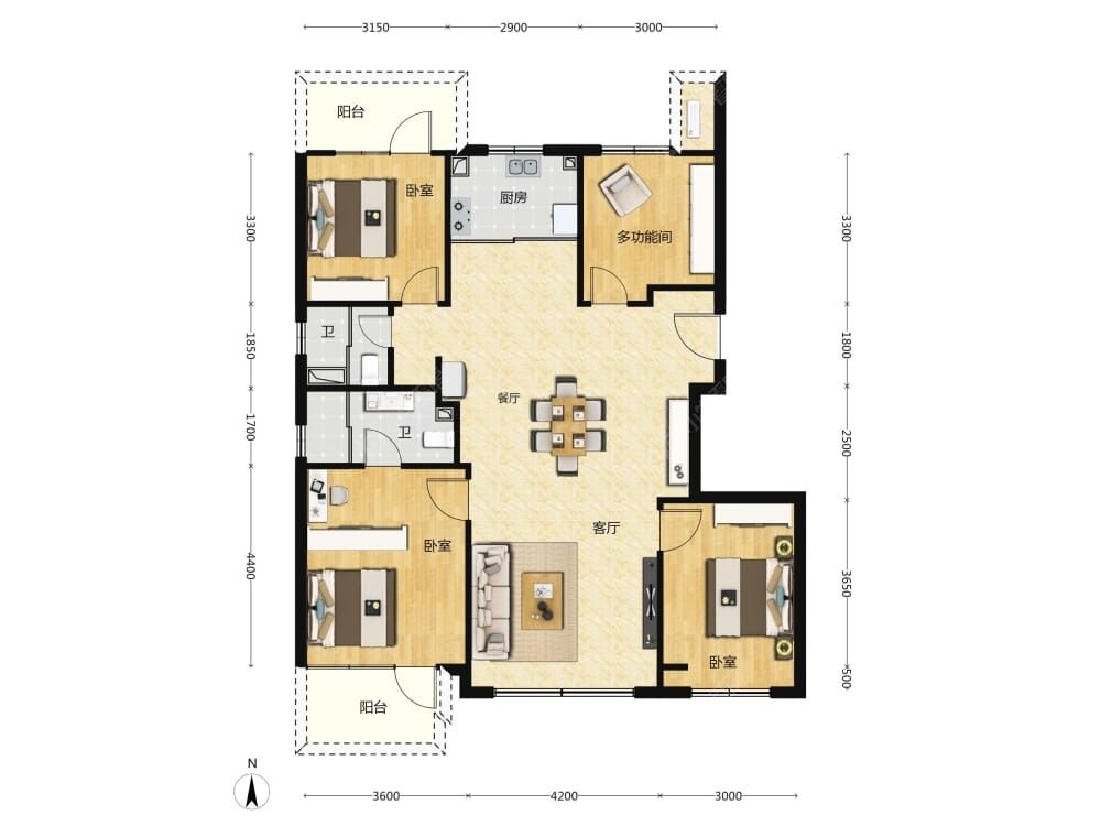 壹品兴创·元启建面139户型图