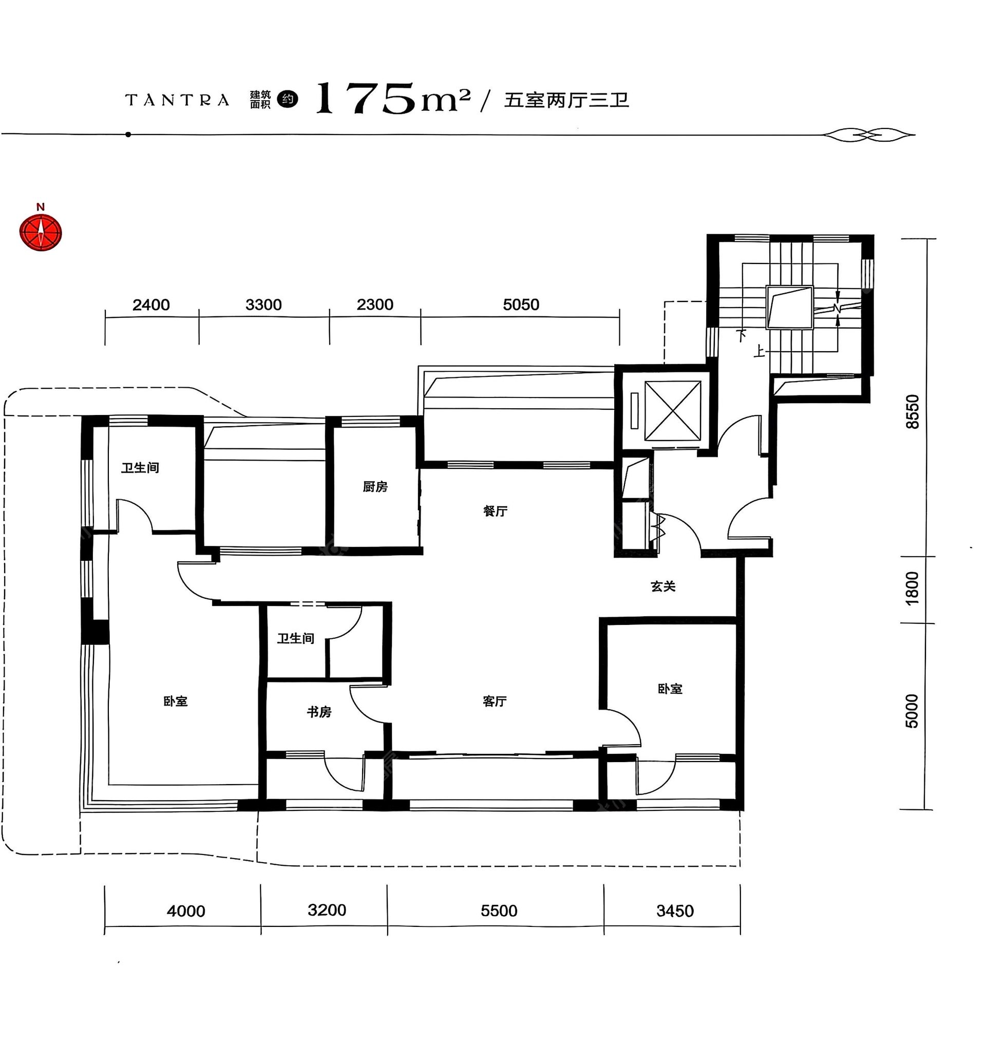 懋源璟橒建面175户型图