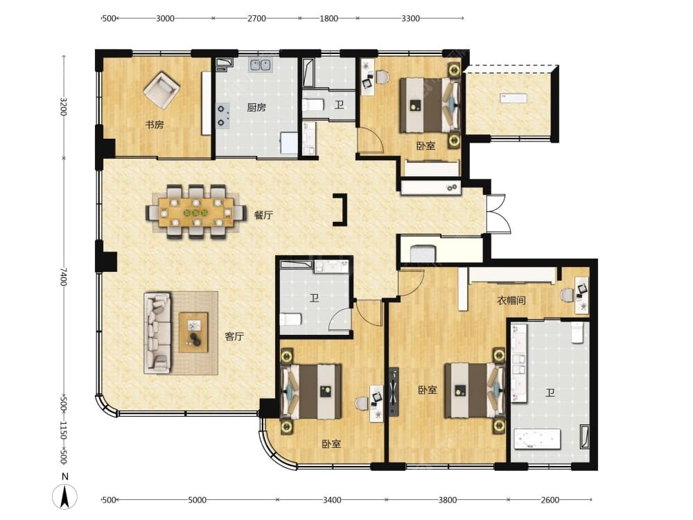 中建壹品·海宸元境建面181户型图