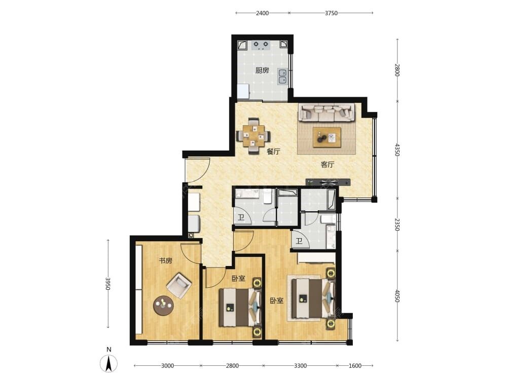 颐海澐颂建面116户型图