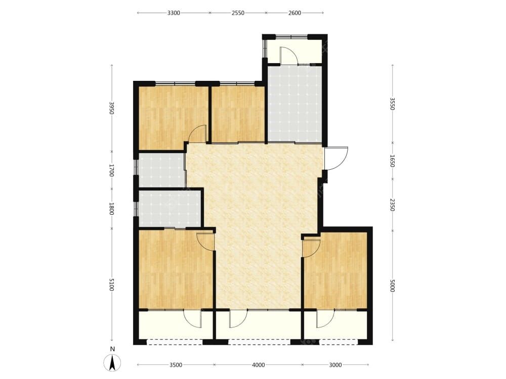 中海时光之境建面135户型图