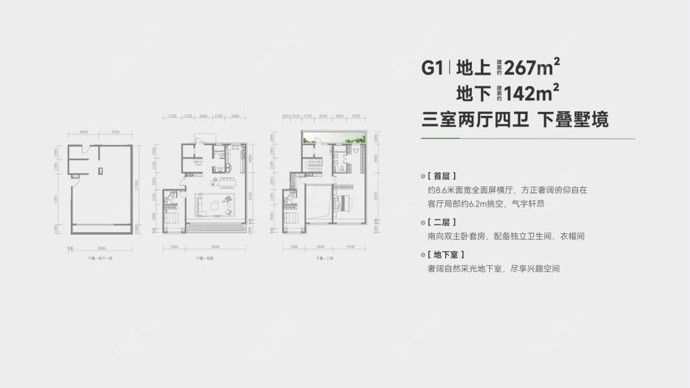 兴创沐春墅建面267户型图