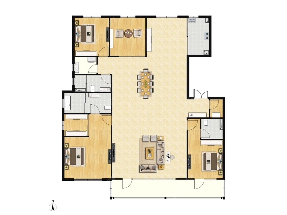 中海丰和叁號院建面249户型图