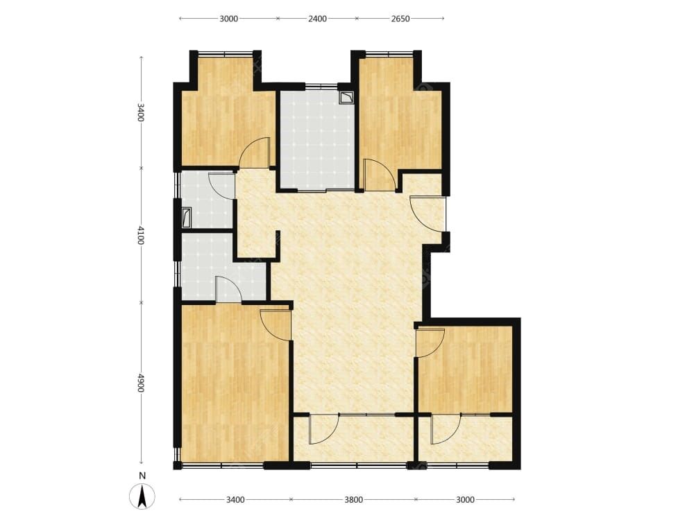 中建云境建面122户型图