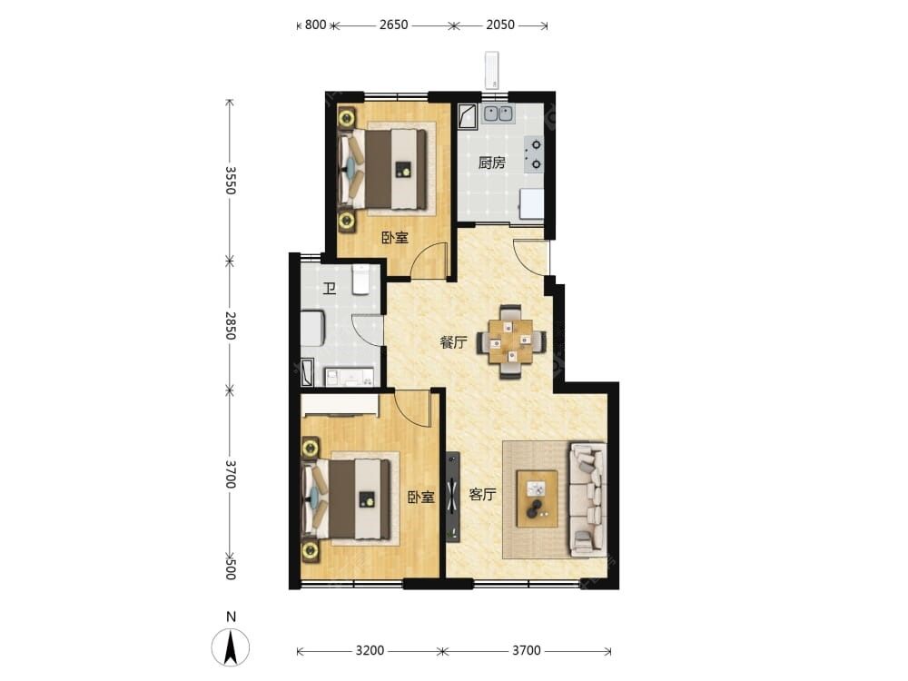 中海富华里建面80户型图