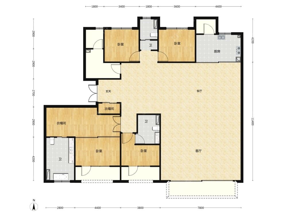中海·萬吉玖序建面302户型图