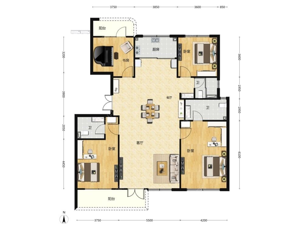 大兴发展梧桐府建面199户型图