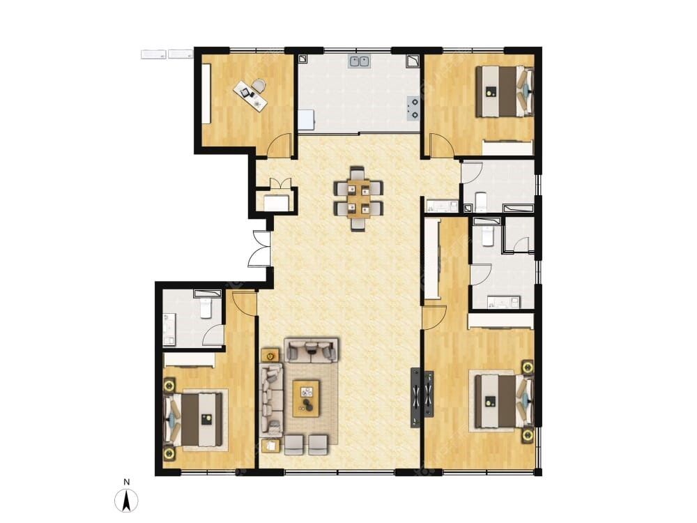 香山樾建面192户型图
