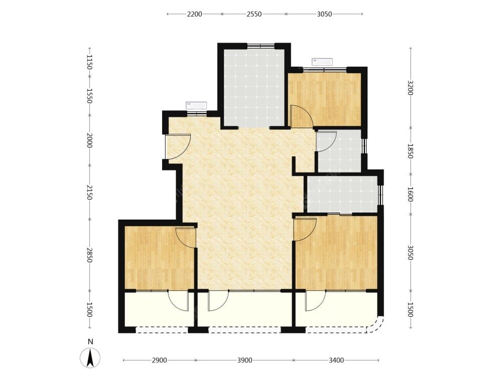 北京隅·西颂建面112户型图
