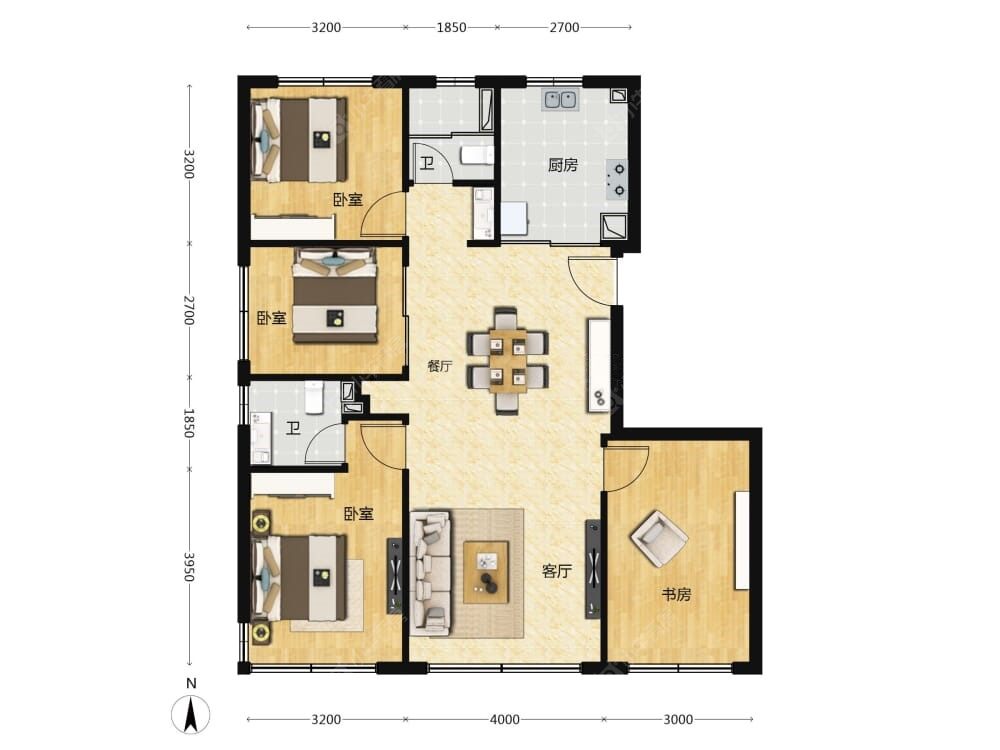 颐海澐颂建面124户型图