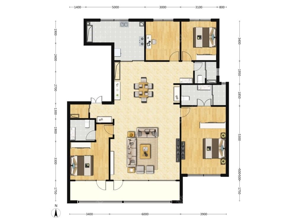 兴创沐春墅建面192户型图