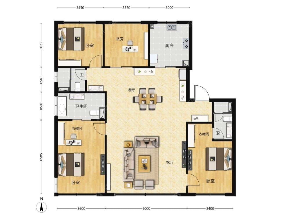 颐海澐颂建面171户型图