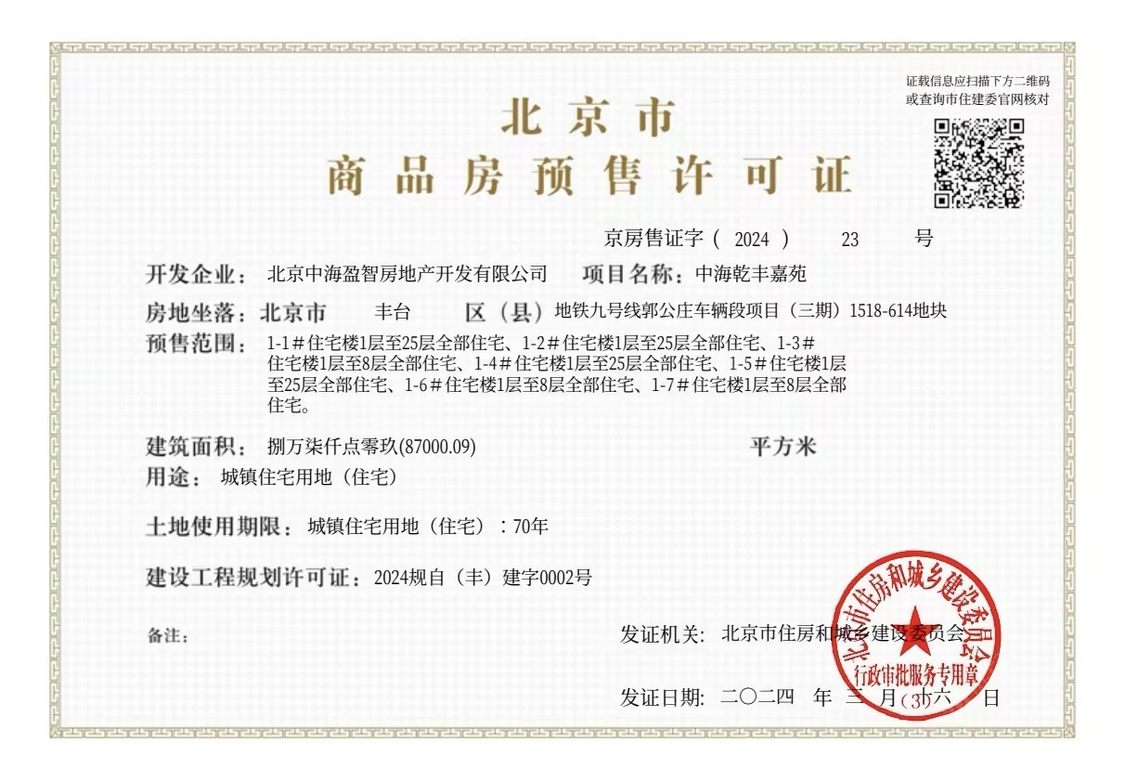 北京中海丰和叁號院在售新楼盘null