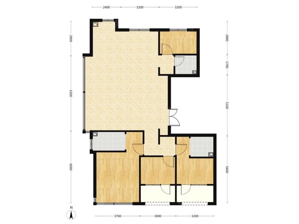 京能西贤府建面154户型图