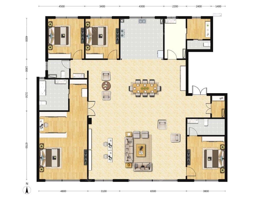 中海·安澜北京建面310户型图