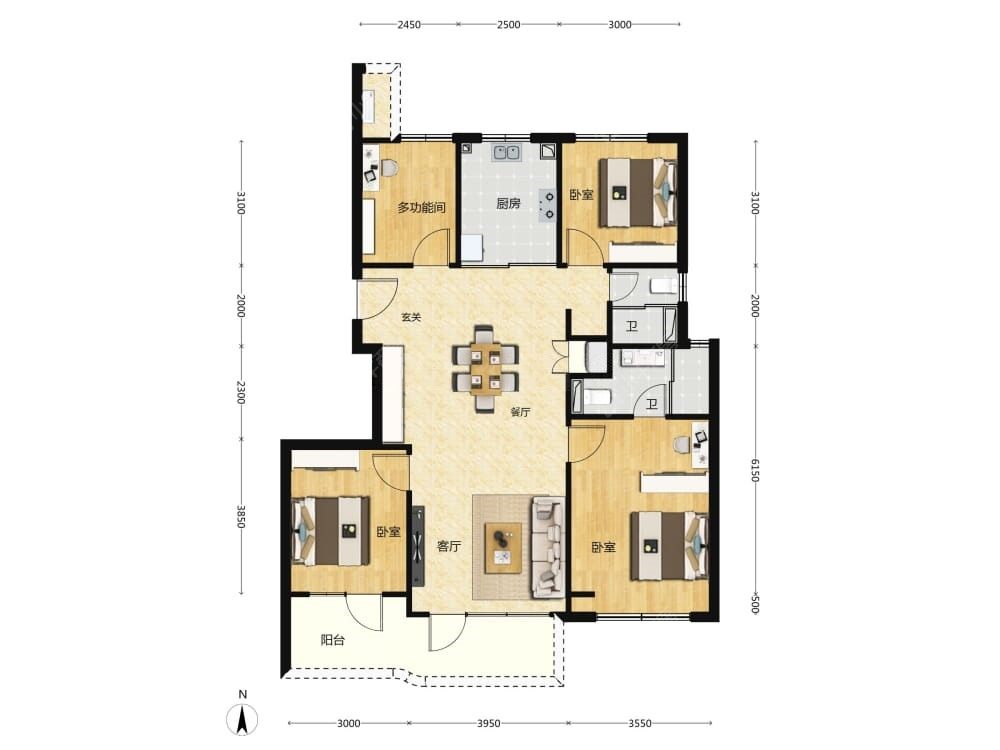 壹品兴创·元启建面129户型图