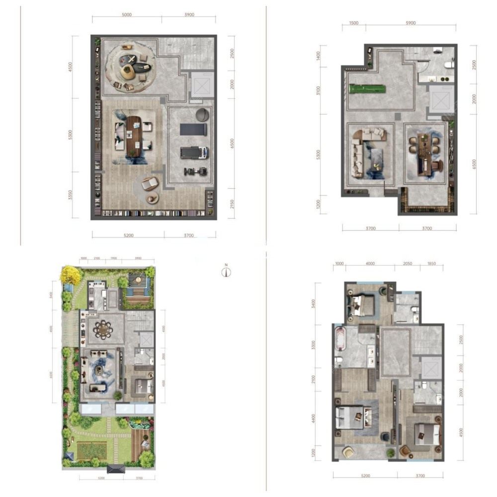 泷悦玖宸建面397户型图