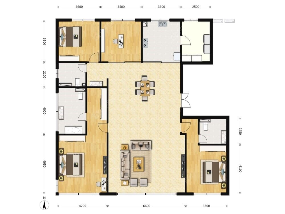 香山樾建面231户型图