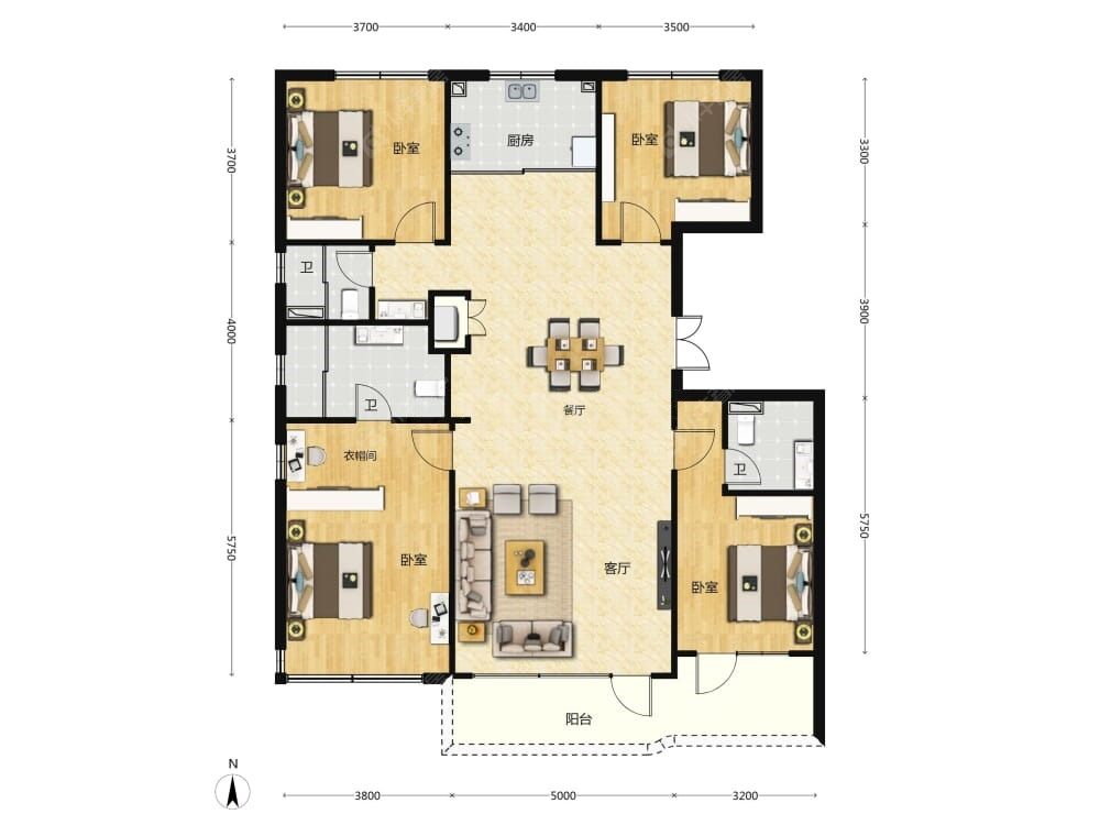 壹品兴创·元启建面168户型图