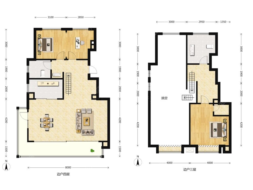 万科弗农小镇建面140户型图