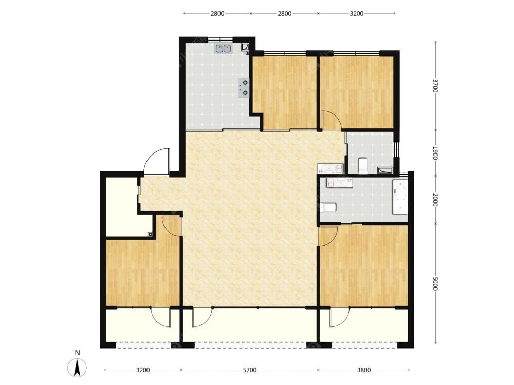 中海丽金府建面160户型图