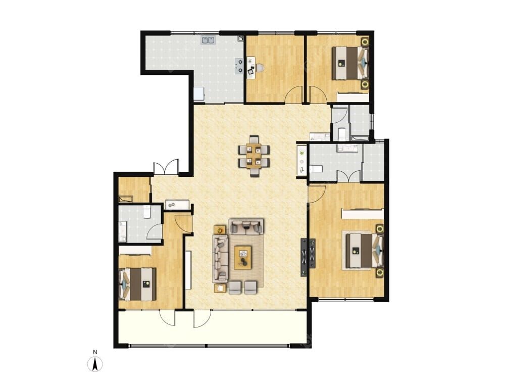 兴创沐春墅建面192户型图