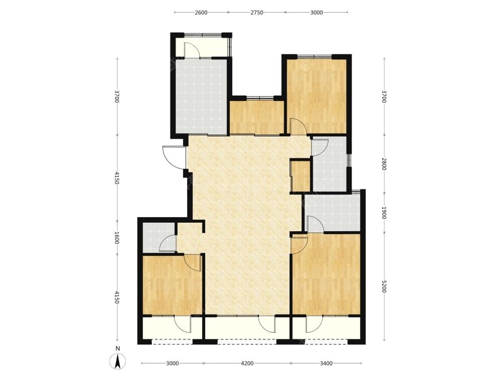 中海朝阳ONE建面148户型图