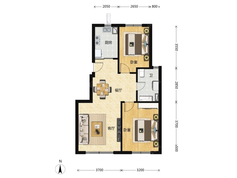 中海富华里建面80户型图