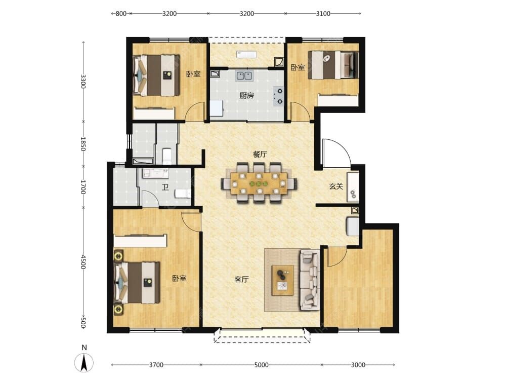 中建壹品·海宸元境建面139户型图