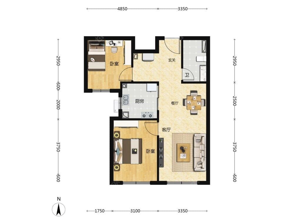 越秀·星樾建面79户型图