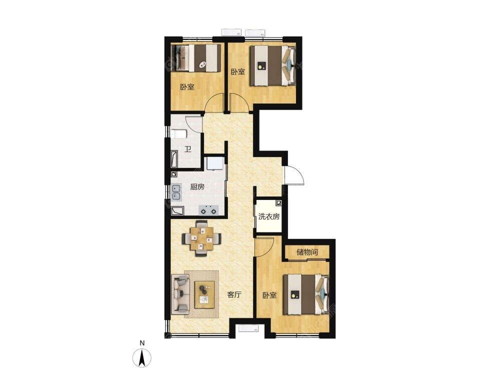 怀山府建面90户型图
