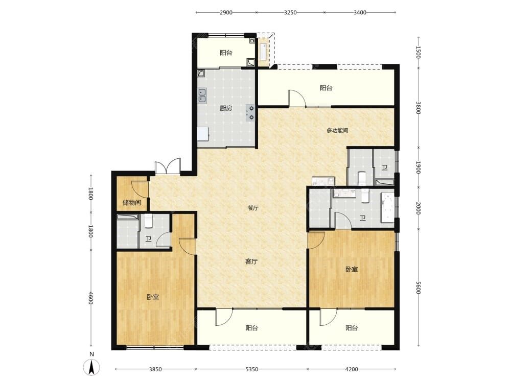 中海·玉华玖章建面186户型图