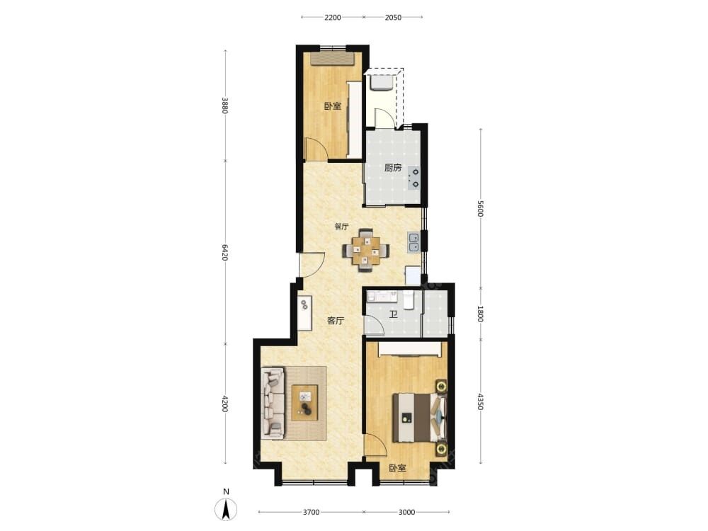 懋源煜泽台建面99户型图
