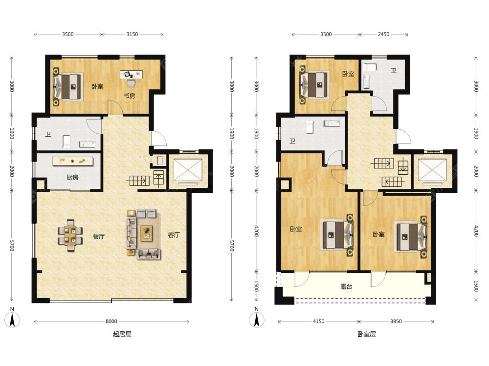 万科弗农小镇建面187户型图