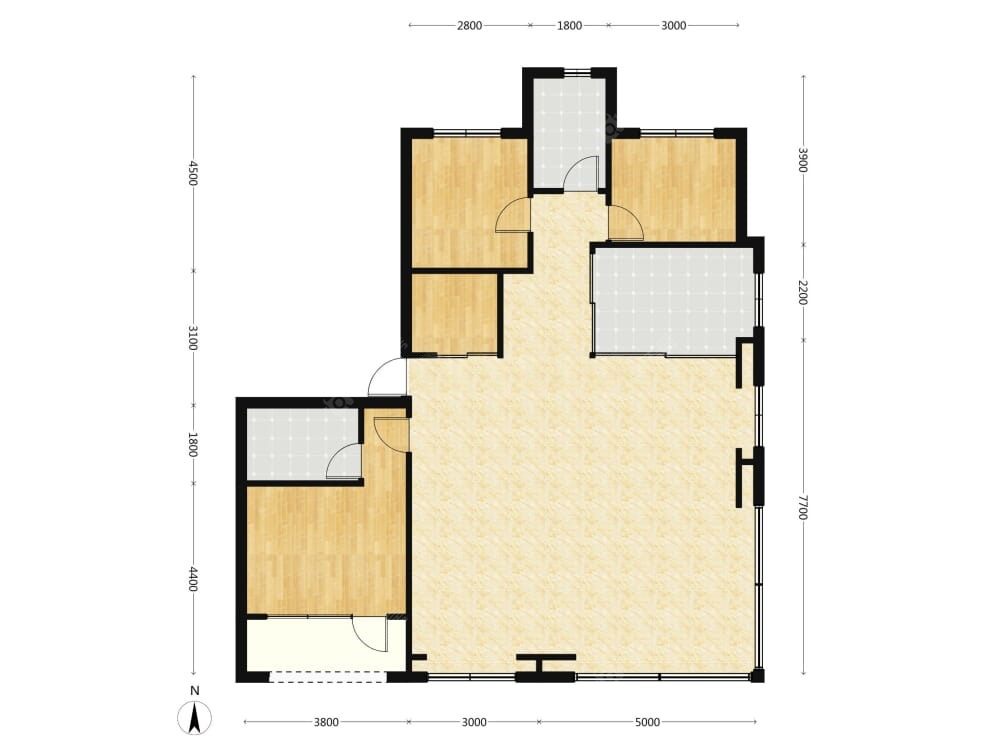 中海朝阳ONE建面159户型图