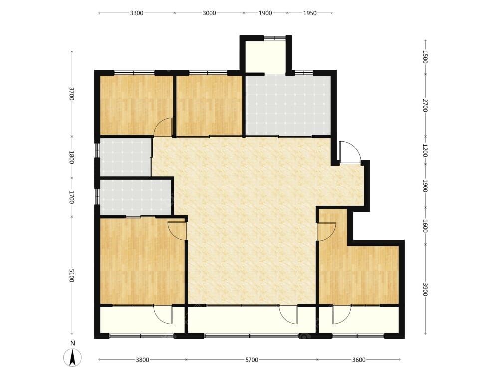 中海时光之境建面155户型图